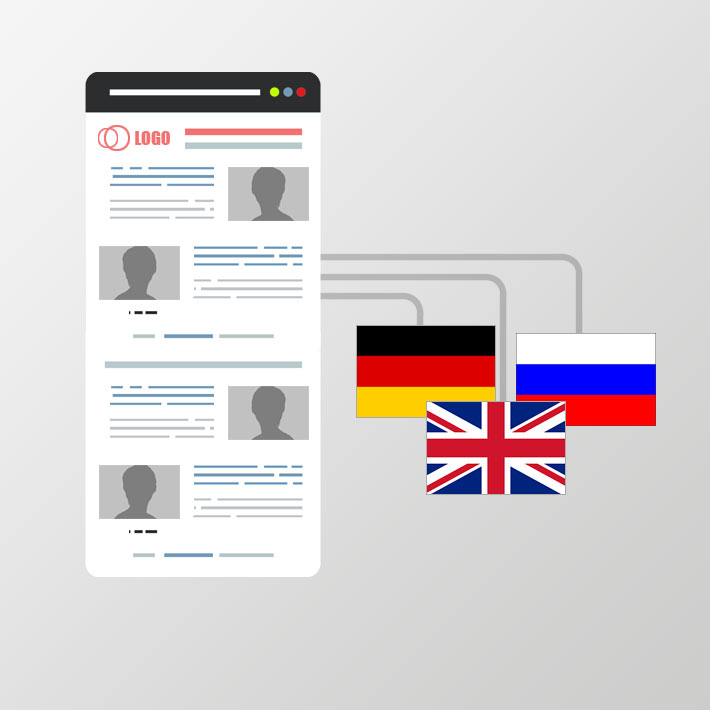 Mehrsprachige Website
